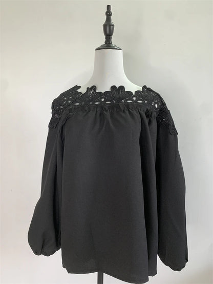 Women’s Loose Fit Long Sleeve O-Neck Top