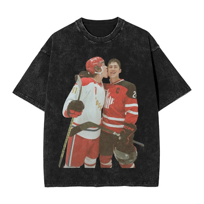 Heated Rivalry Shane Hollander T-Shirt | Washed Cotton Streetwear Graphic Tee