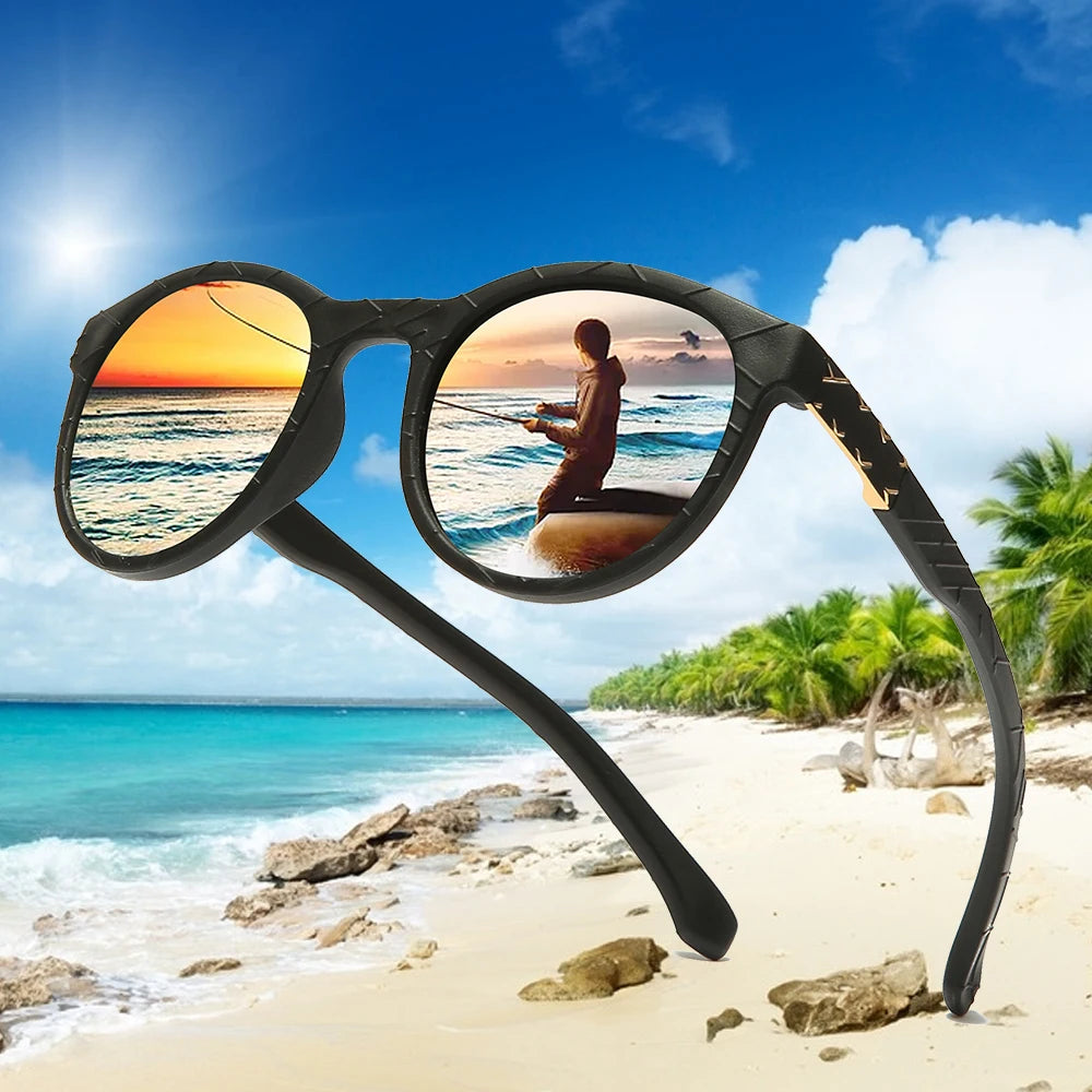 WarBLade Flexible Round Polarized Sunglasses