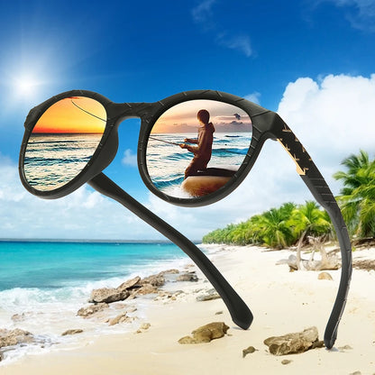 WarBLade Flexible Round Polarized Sunglasses