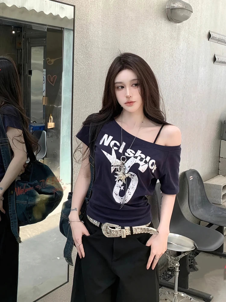 Summer Off-Shoulder Crop Top for Women