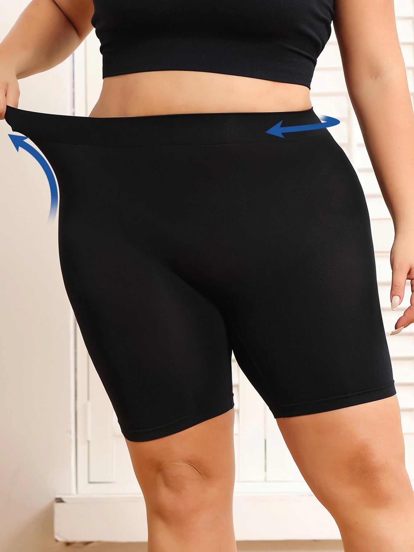 Plus-Size Women’s Tummy Control Shorts | Butt-Lifting Safety Shorts