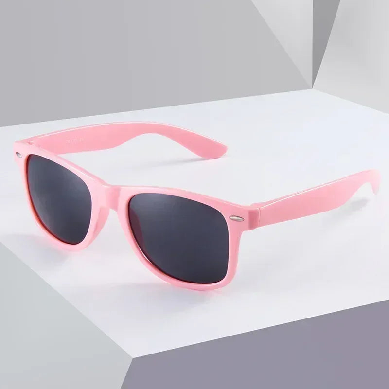 Kids Square Sunglasses – 12 Colors UV400 Outdoor Fashion Shades