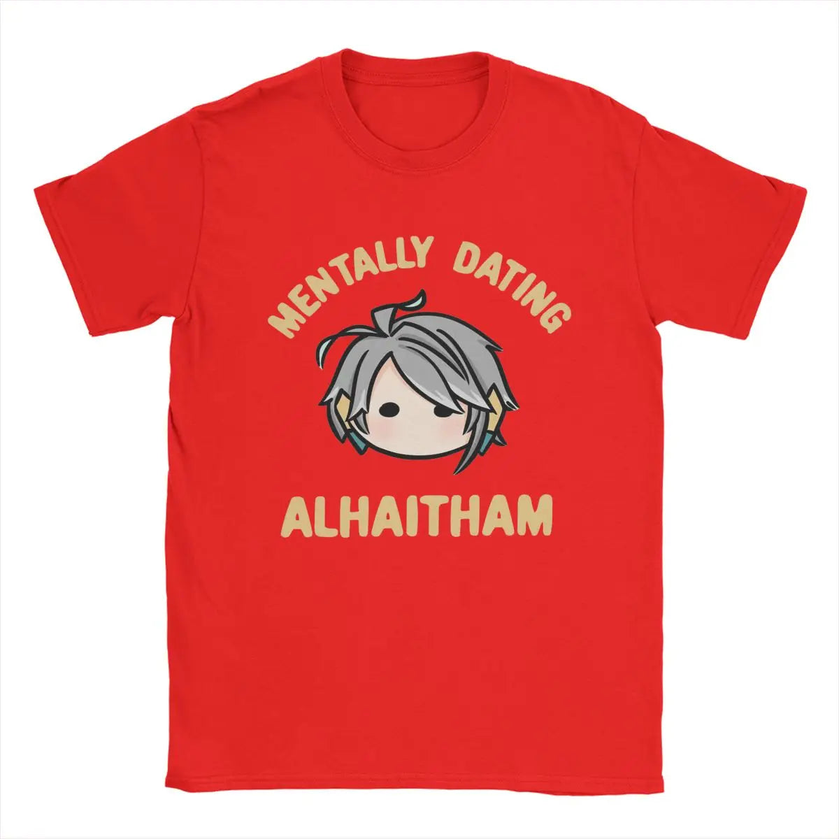 Men’s Genshin Impact T-Shirt | “Mentally Dating Alhaitham” Chibi Print