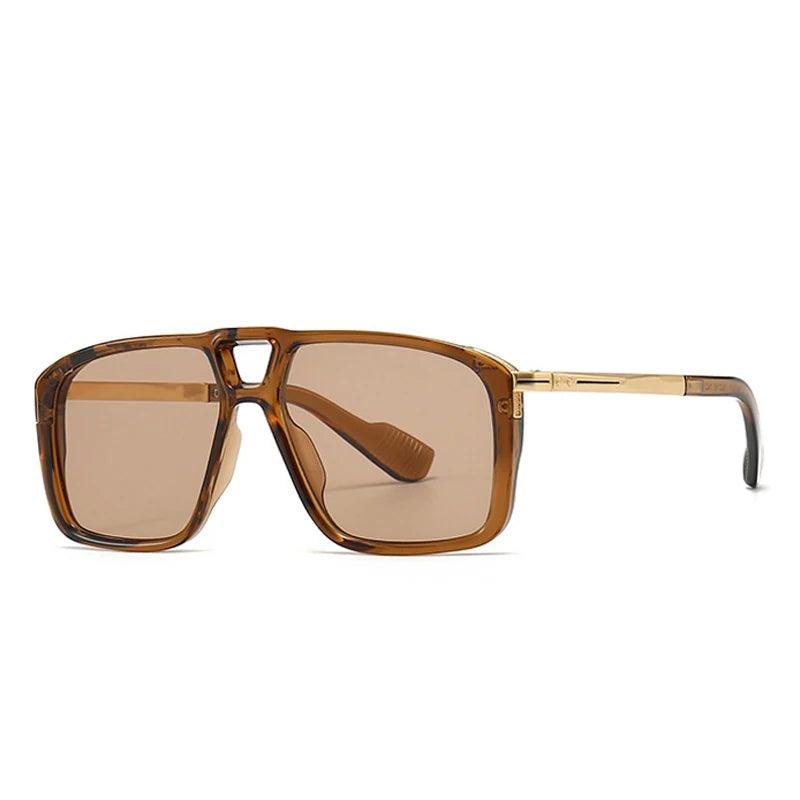 Retro Double Bridge Pilot Sunglasses