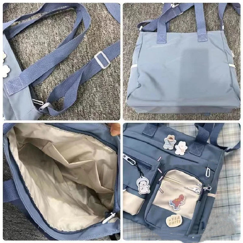 Waterproof Nylon Shoulder &amp; Crossbody Tote for Women