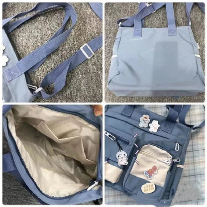 Waterproof Nylon Shoulder &amp; Crossbody Tote for Women