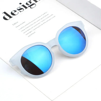 Kids Round Frame Sunglasses – Candy Color UV400 Outdoor Eyewear