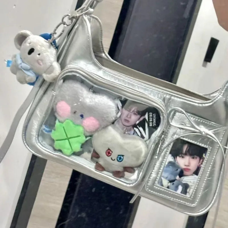 Y2K Harajuku Transparent Ita Shoulder Bag