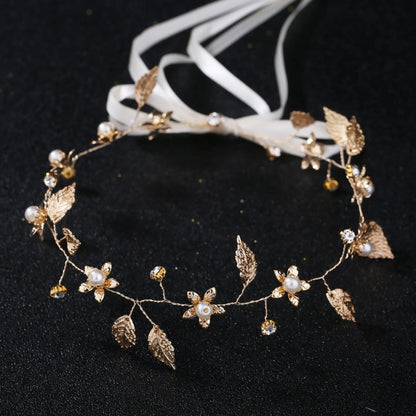 Elegant Crystal &amp; Pearl Bridal Headband for Women