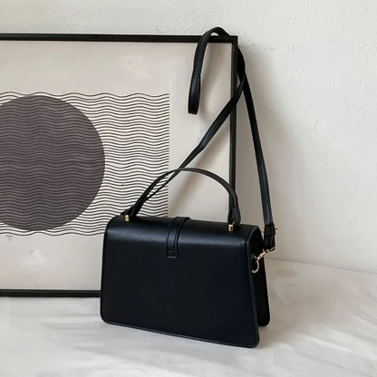 Women’s Minimalist PU Crossbody Flap Bag