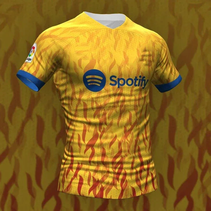 Barcelona Concept Football Jersey | Breathable Quick-Dry Oversized T-Shirt for Men