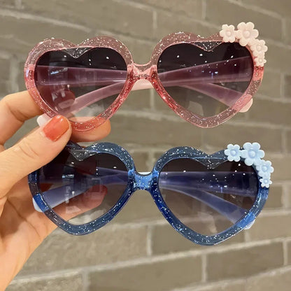 Cute Cartoon Flower Sunglasses – Vintage Kids Eyewear with UV400