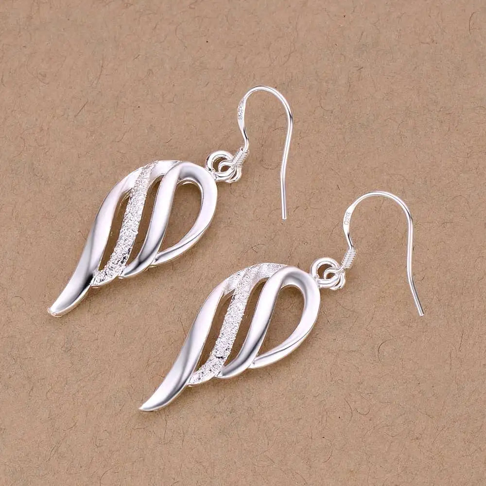 Sterling Silver Heart Stud Earrings for Women
