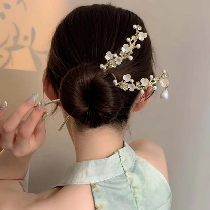 Handmade Floral Hairpin for Women