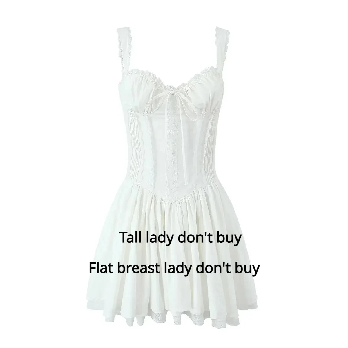 Mingmingxi Sexy Spaghetti Strap Corset A-Line Dress
