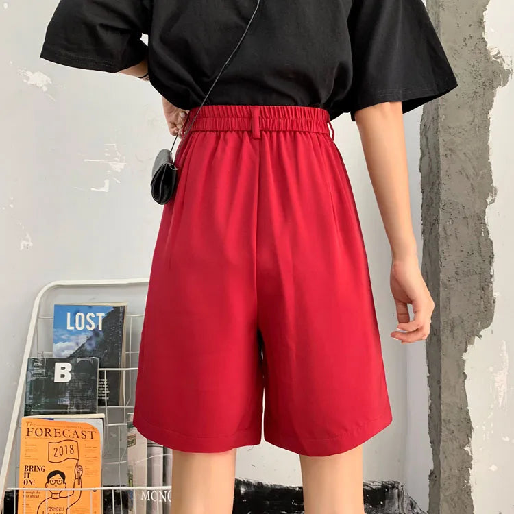 Loose Plus Size Summer Shorts for Women | Wide Leg Streetwear Bermuda Pants