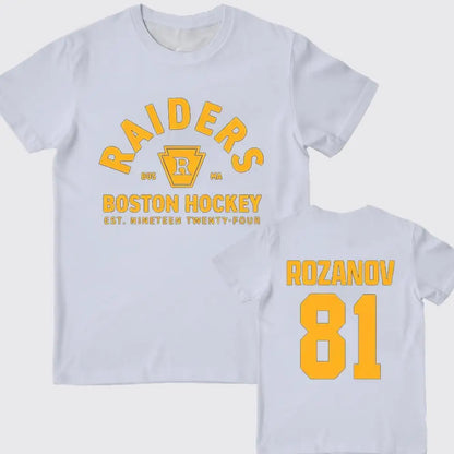 TV Heated Rivalry Hockey Jersey | Ilya Rozanov Role-Play Short-Sleeve Y2K Streetwear Crew Neck T-Shirt