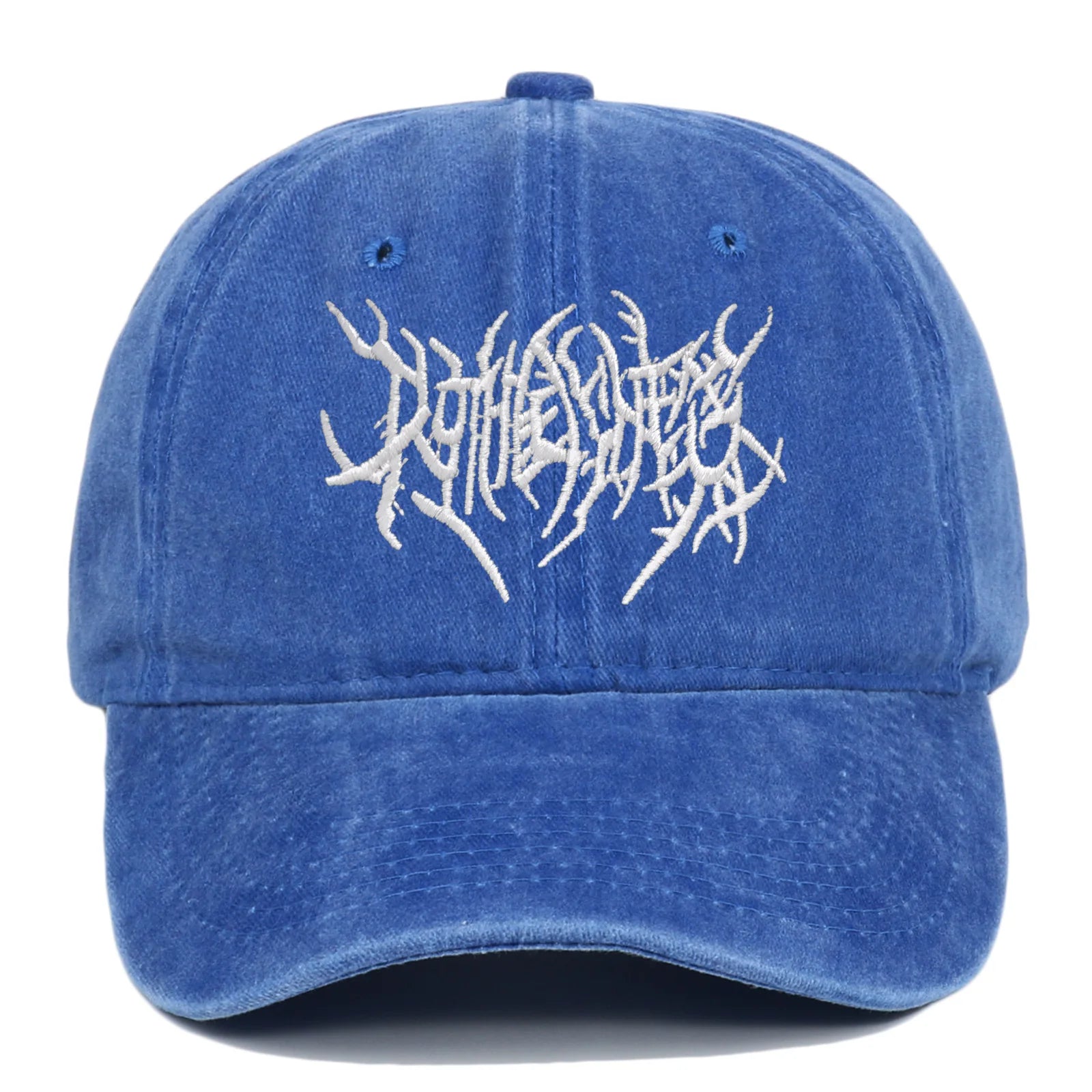 Trendy Embroidered Rock-Style Baseball Cap