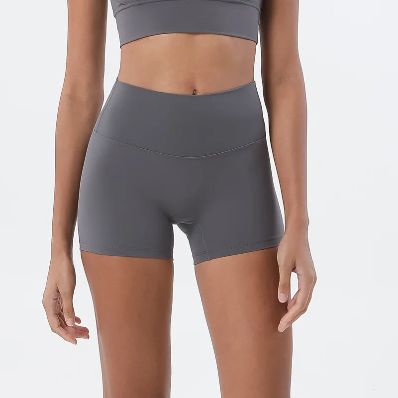 Women’s High-Waist Yoga Shorts | Hip-Lifting Fitness Activewear