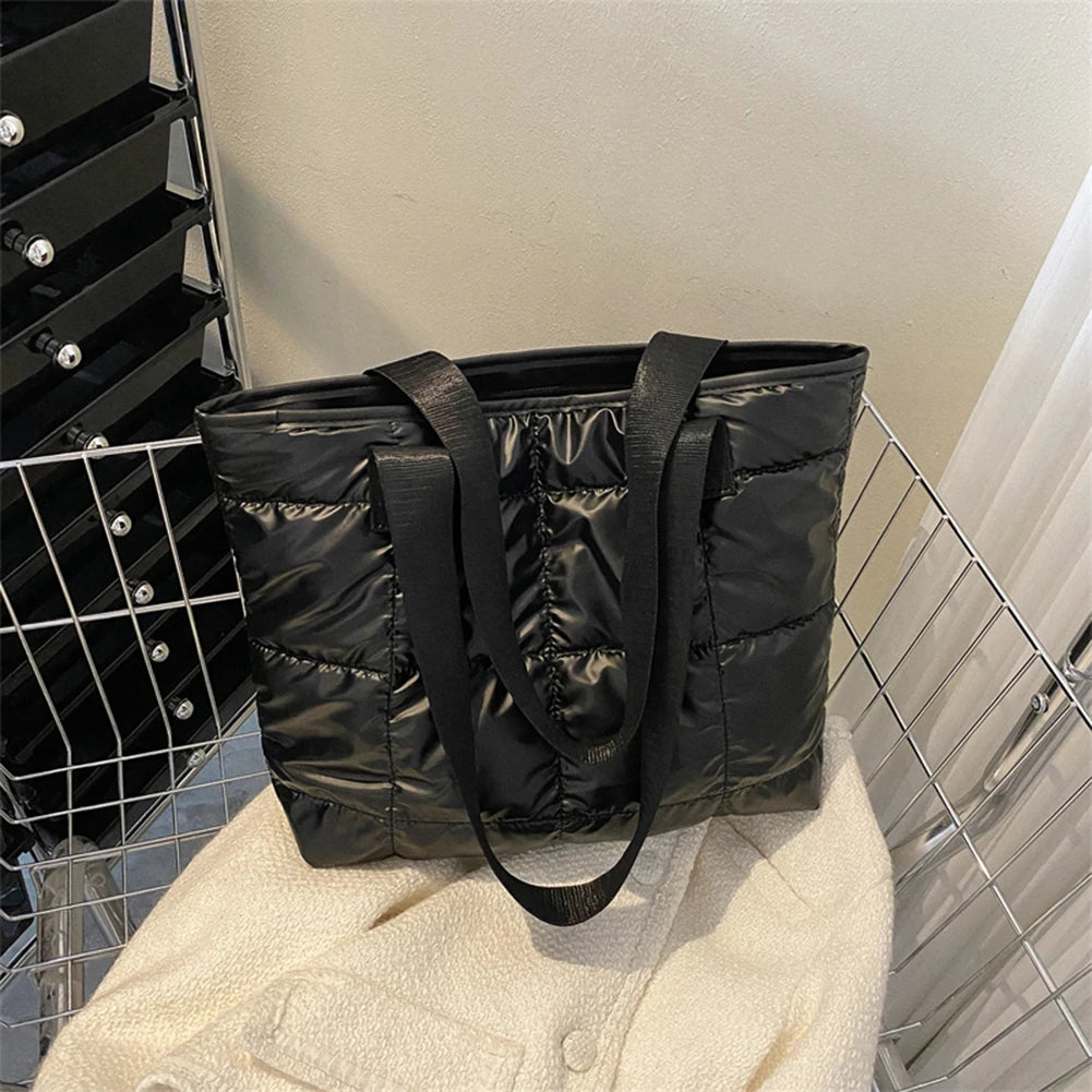 Quilted Cotton Padded Tote Bag