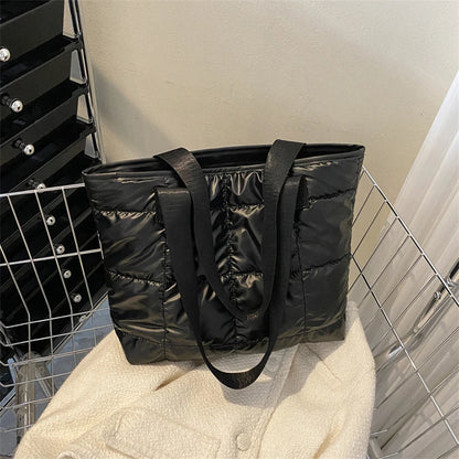 Quilted Cotton Padded Tote Bag