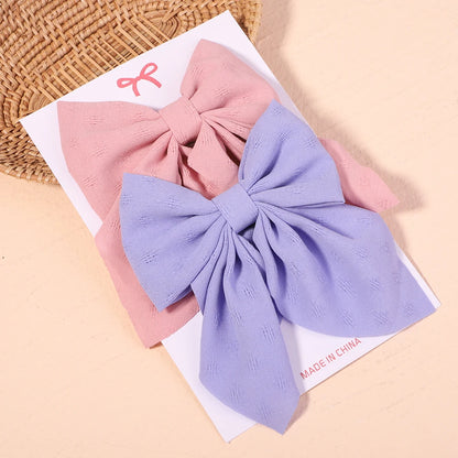 2-Piece Bowknot Hair Clip Set for Women &amp; Girls