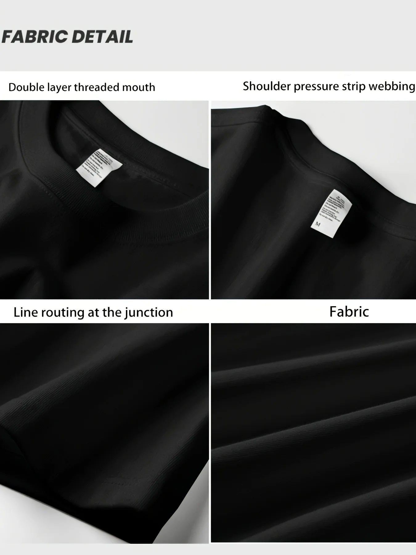 Men’s Summer Cotton Cartoon T-Shirt | Black Rabbit Print