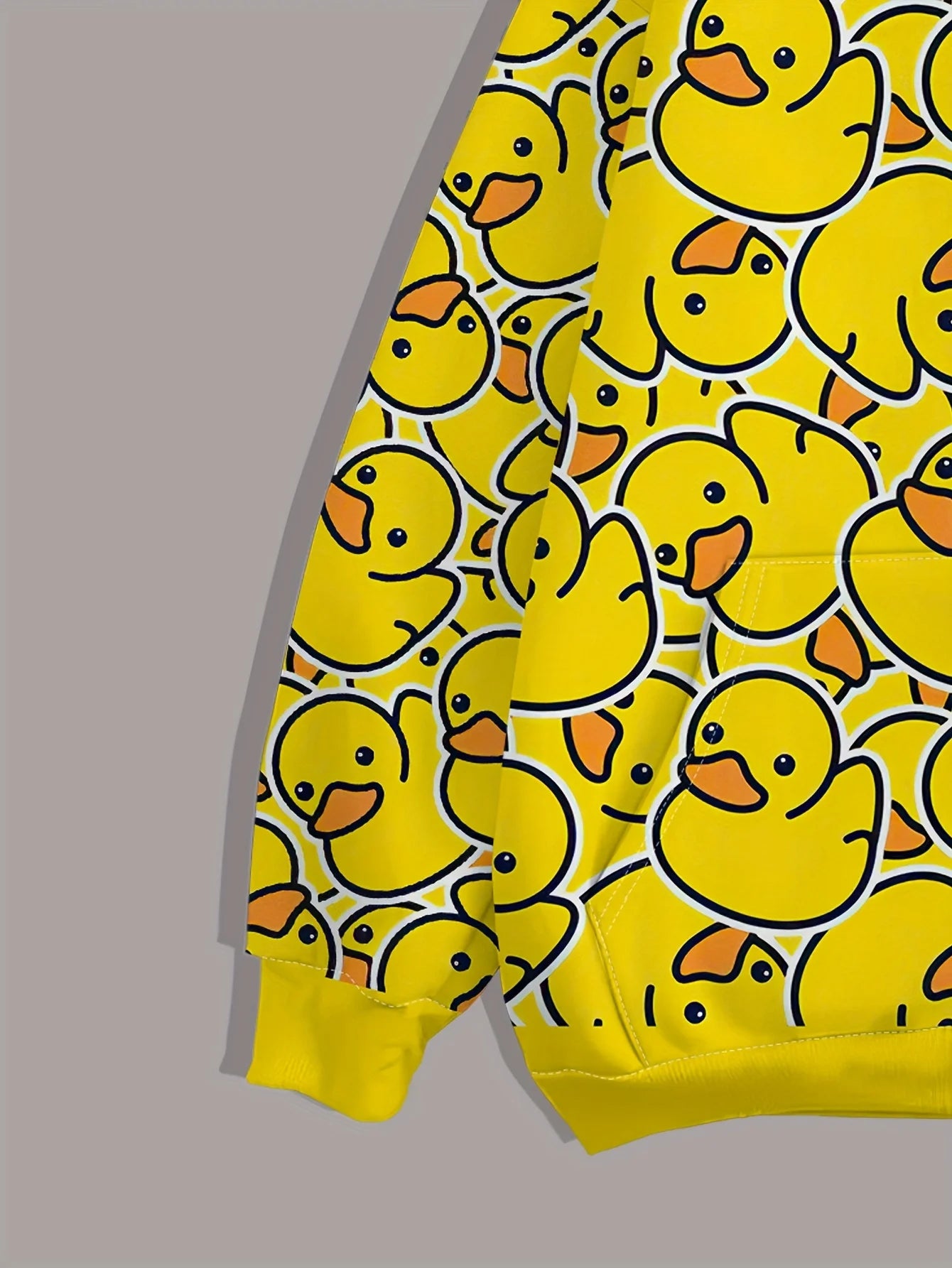 Little Yellow Duck 3D Print Zipper Hoodie | Men&