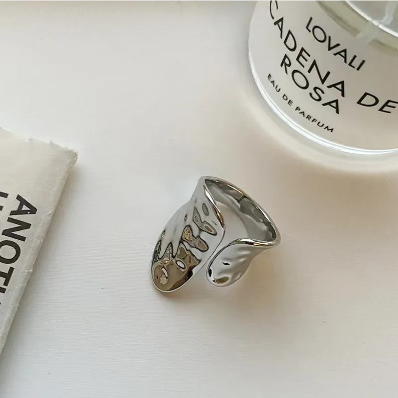 Simple Gold Geometric Couple Ring