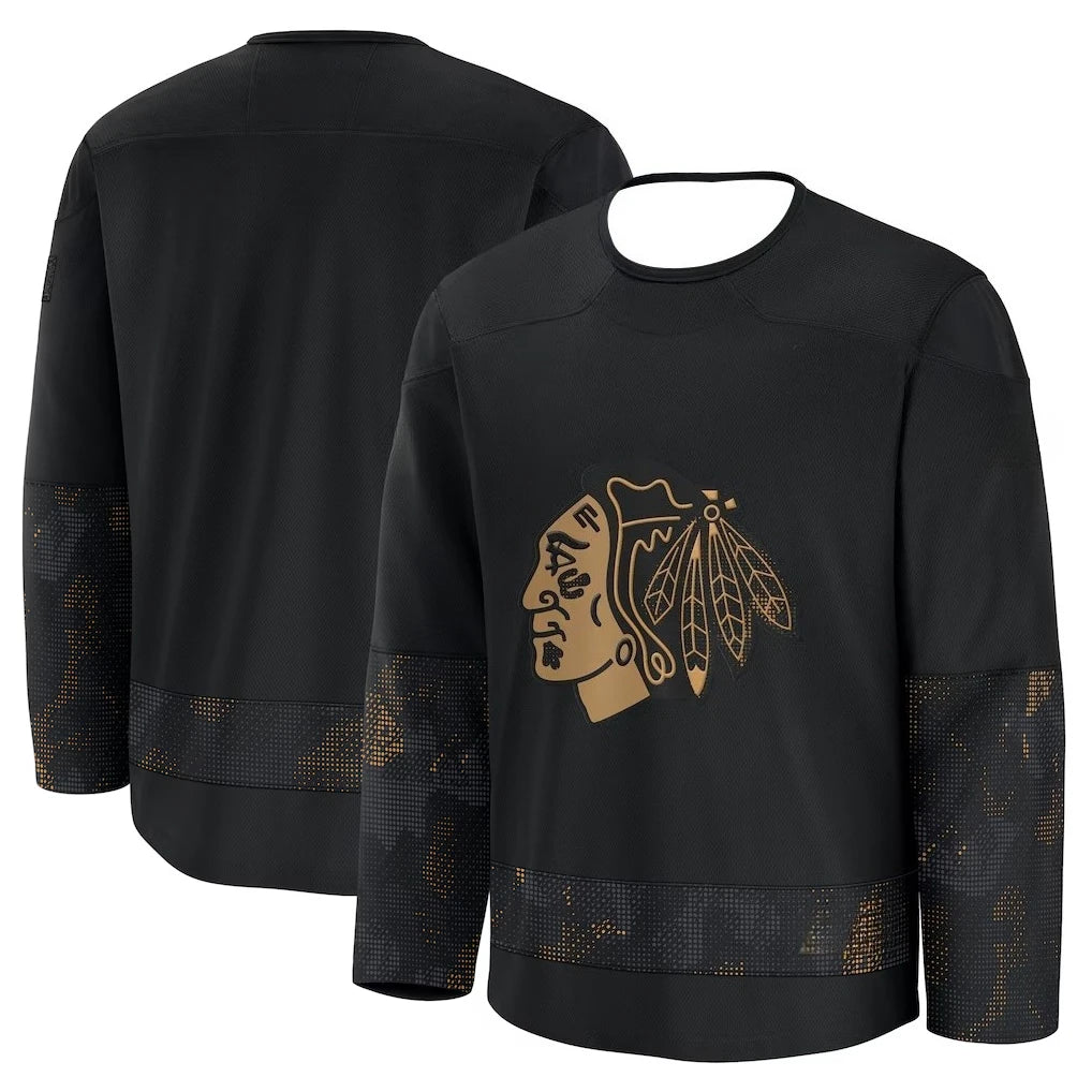 Hockey Jersey | Native Head Logo Long-Sleeve 3D HD Print Pullover | Unisex Fan Apparel