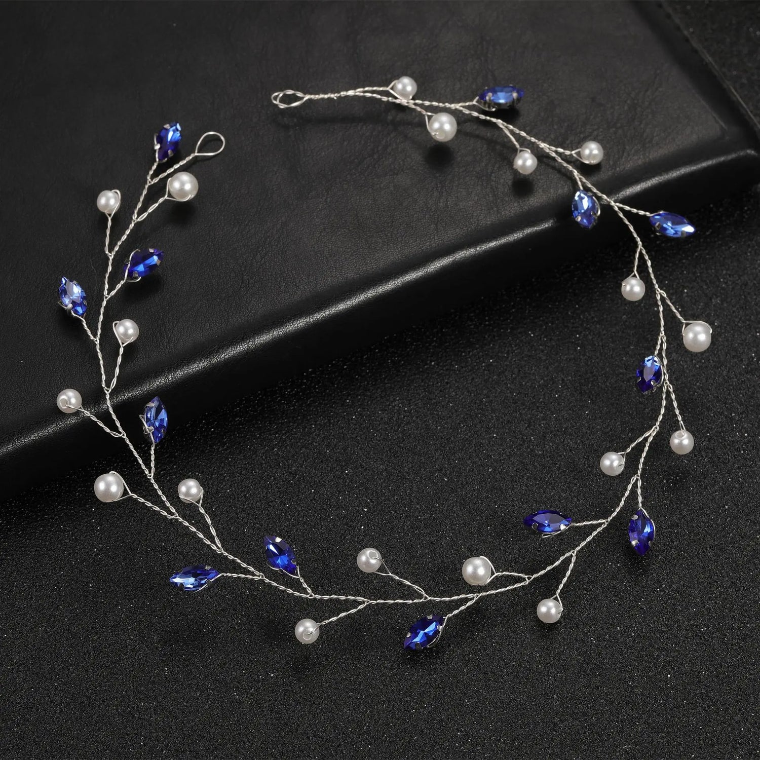 Elegant Crystal &amp; Pearl Bridal Headband for Women