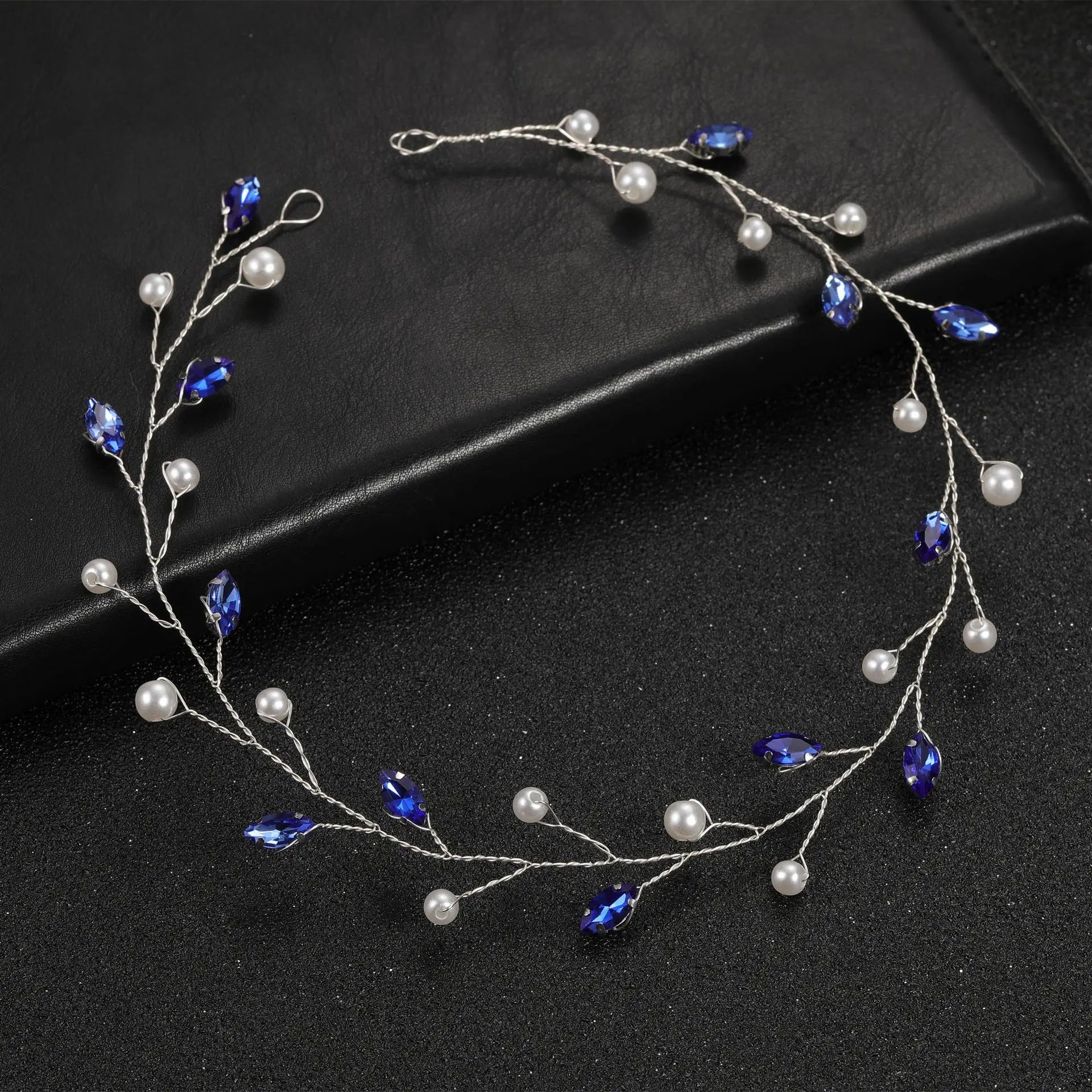 Elegant Crystal &amp; Pearl Bridal Headband for Women