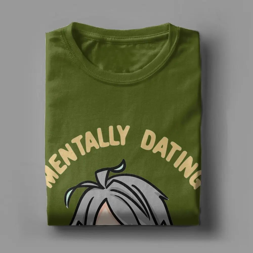 Men’s Genshin Impact T-Shirt | “Mentally Dating Alhaitham” Chibi Print