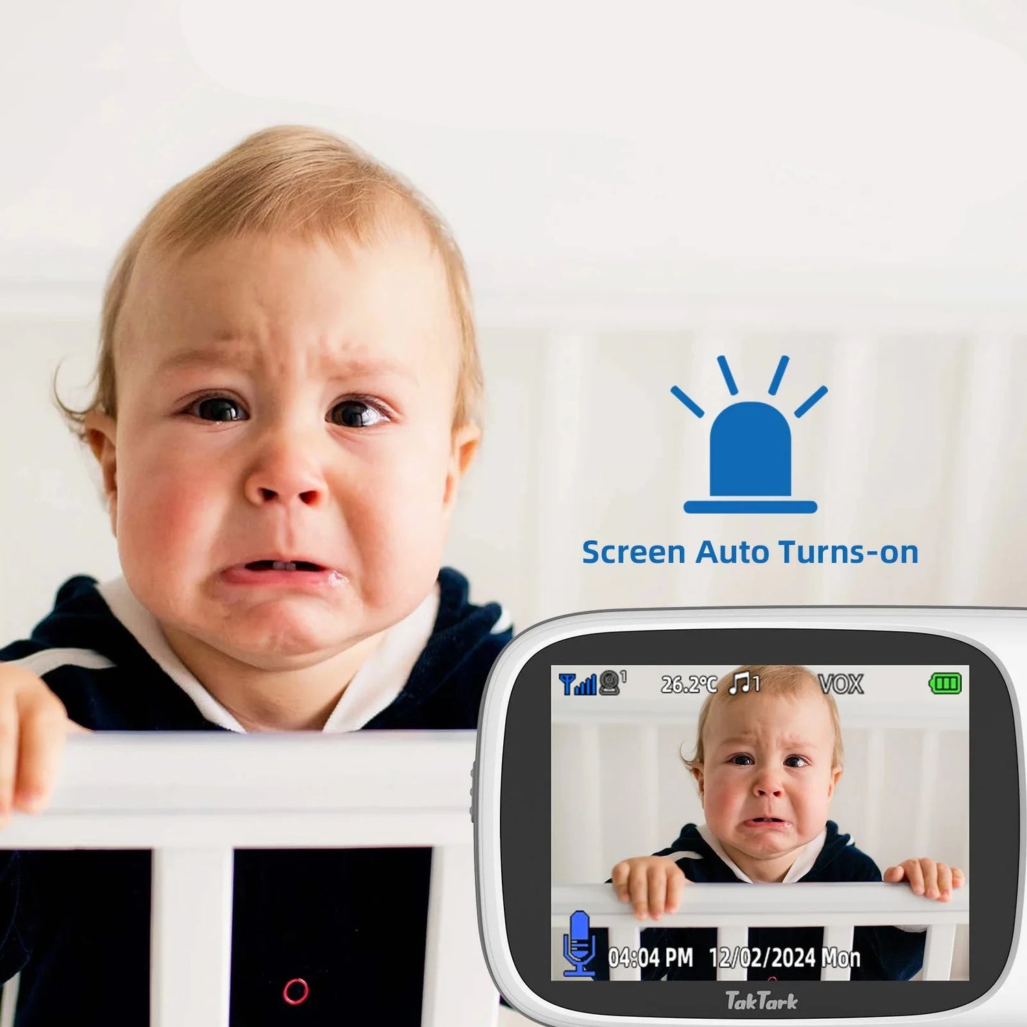 TakTark 3.2 Inch Wireless Video Baby Monitor