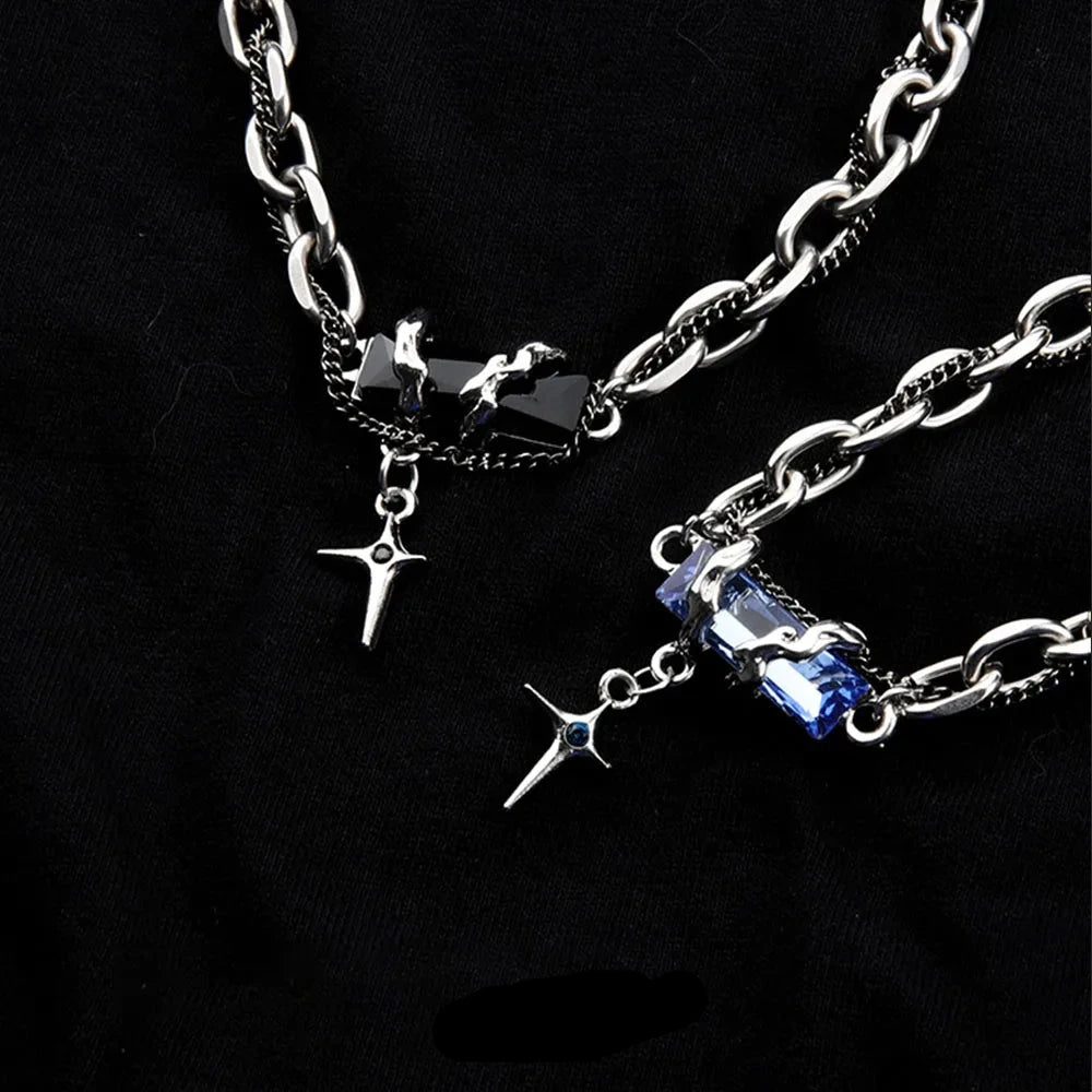 Retro Black Zircon Star Bracelet