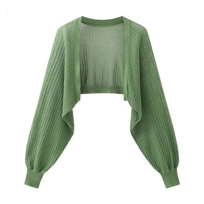 Summer Ice Silk Knitted Cardigan