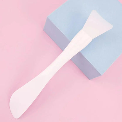 Double Head Silicone Facial Mask Brush &amp; Scraper