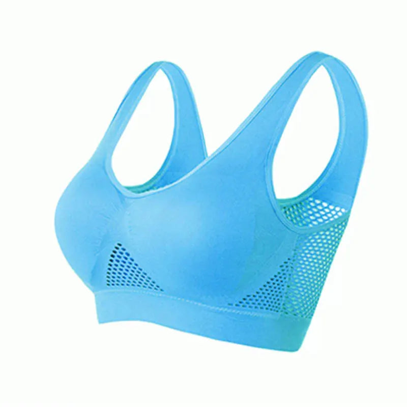 Sport Bra Top Breathable Brassieres Removable pad Sports bras Woman Running Gym Clothing Wireless Underwear For Women Yoga Bra
