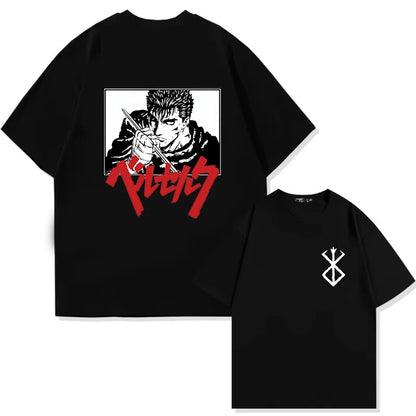 Berserk Anime Guts Graphic T-Shirt | Dark Fantasy Manga Tee
