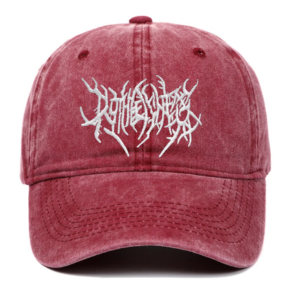 Trendy Embroidered Rock-Style Baseball Cap