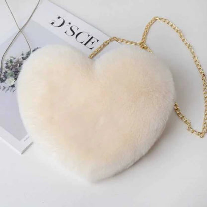 Plush Heart-Shaped Crossbody Bag – Valentine’s Edition