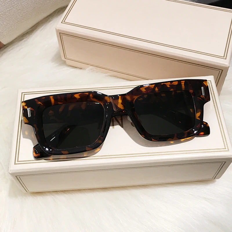 Brand Designer Square Sunglasses for Men and Women