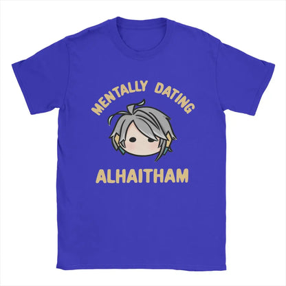 Men’s Genshin Impact T-Shirt | “Mentally Dating Alhaitham” Chibi Print