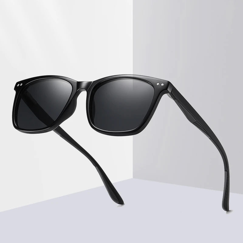 Women’s Retro Polarized Sunglasses – Unisex Korean Square UV400 Shades