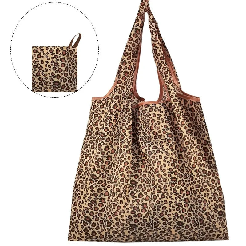Women’s Large-Capacity Leopard Print Tote Bag