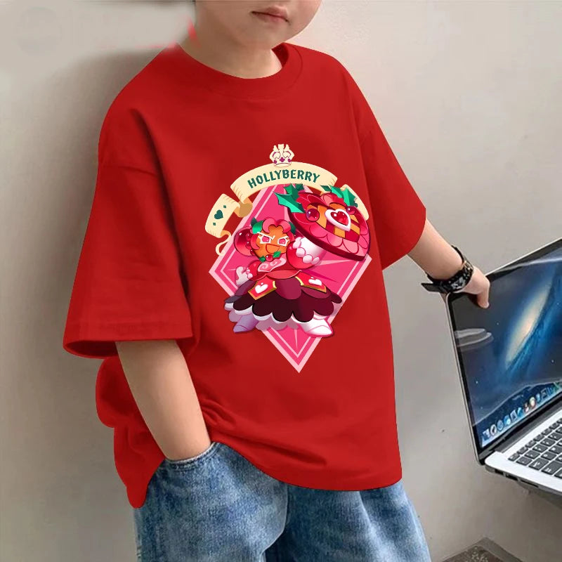 Kids’ Cookie Run Kingdom T-Shirt | Unisex Summer Cotton Tee