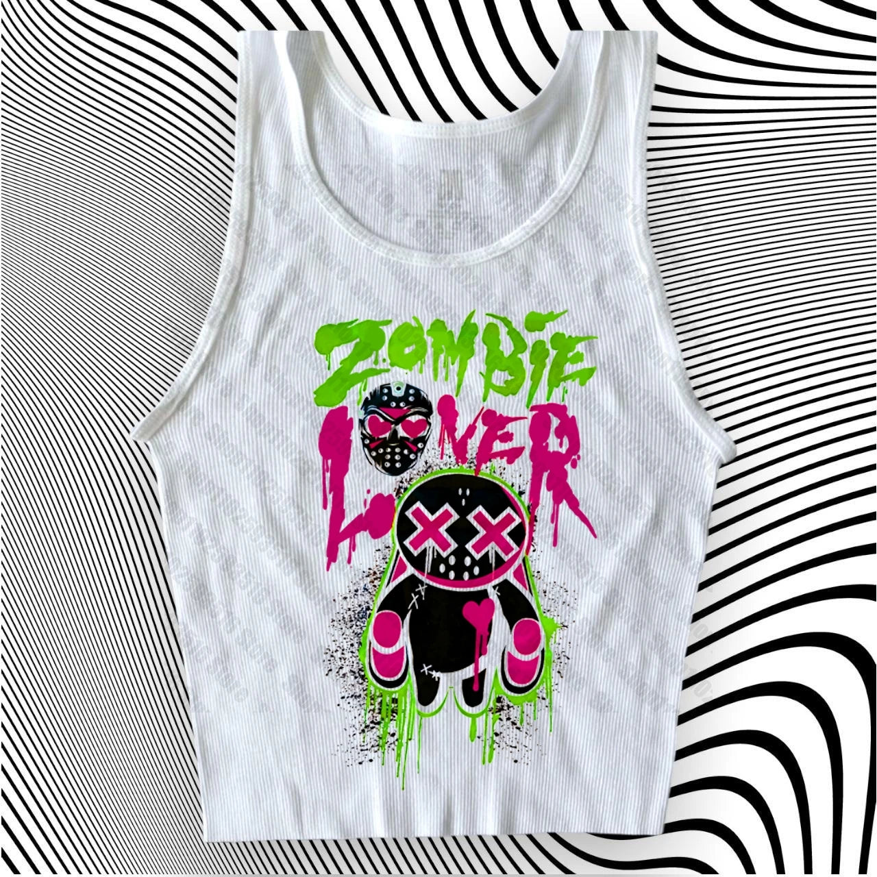 Y2K Anime Letter Crop Top for Women