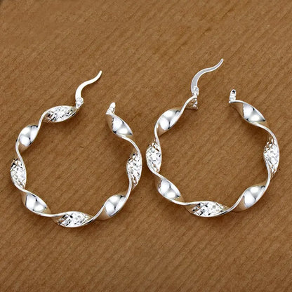 Sterling Silver Heart Stud Earrings for Women