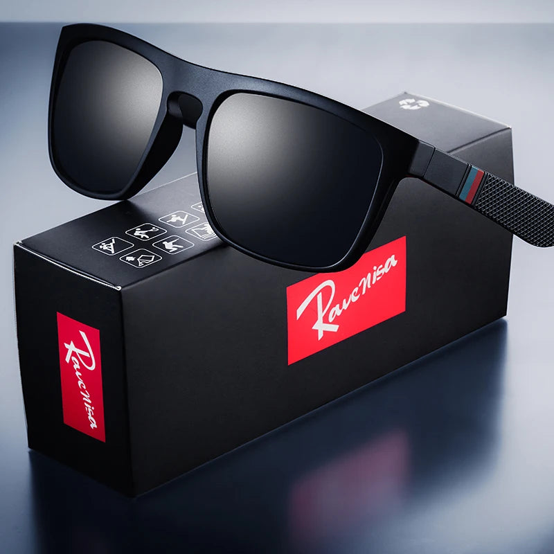 Vintage Square Polarized Sunglasses – UV400 Retro Eyewear